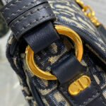 Christian Dior Small CD Besace Bag Dark Blue